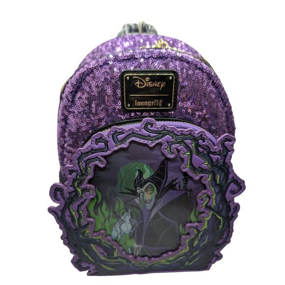Loungefly Disney Sequin Maleficent Lenticular Mini Backpack main image 7
